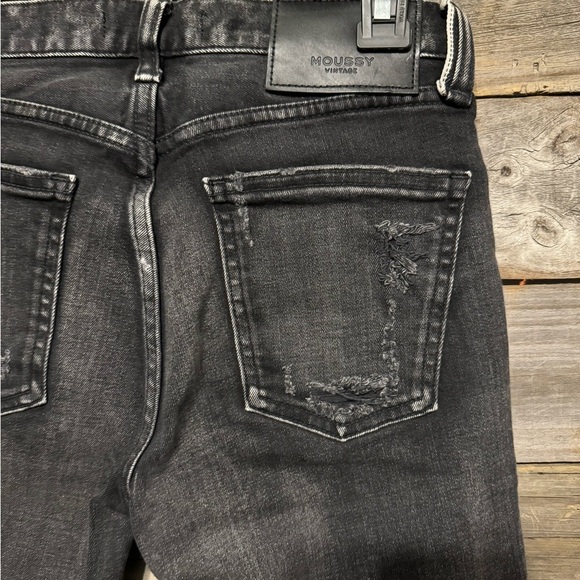 Moussy Vintage Lenwood Skinny Leg Jeans-Color Black- Mid-Rise-4 Pockets-… - Picture 6 of 10